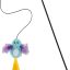 Frisco Bird with Feathers Teaser Wand Cat Toy with Catnip, Blue