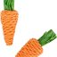 Frisco Carrot Small Pet Chew Toy (2 PK)