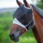 Shires Equestrian Products Fine Mesh Horse Fly Mask with Ear Holes, Black, Full
